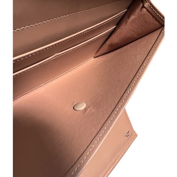 Authentic Cartier Trinity Beige Leather Double Handle Clutch Bifold Wallet - Picture 8 of 15